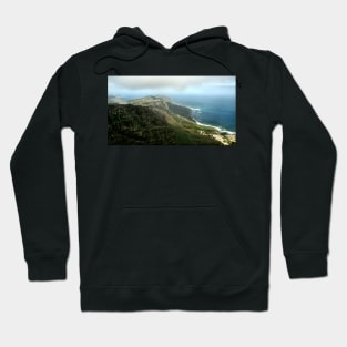 Looking towards Cape Point  from Table Mountain, South Africa Hoodie